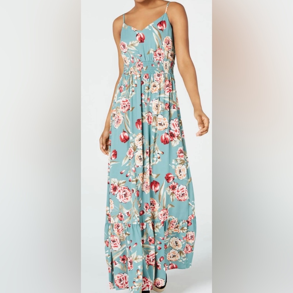 Juniors City Studio Dresses Maxi Sundress. Floral Dress. Size XS